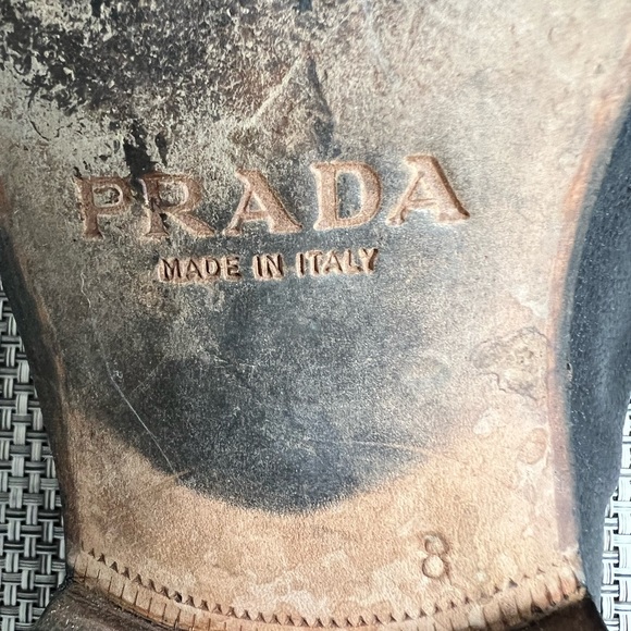 Men’s “PRADA” Black Leather Loafers - Picture 7 of 7
